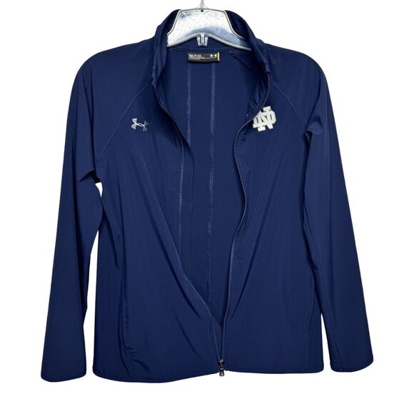 Under Armour Jacket Mens Small Navy Notre Dame Sportswear Fandom Athleisure - Picture 2 of 11
